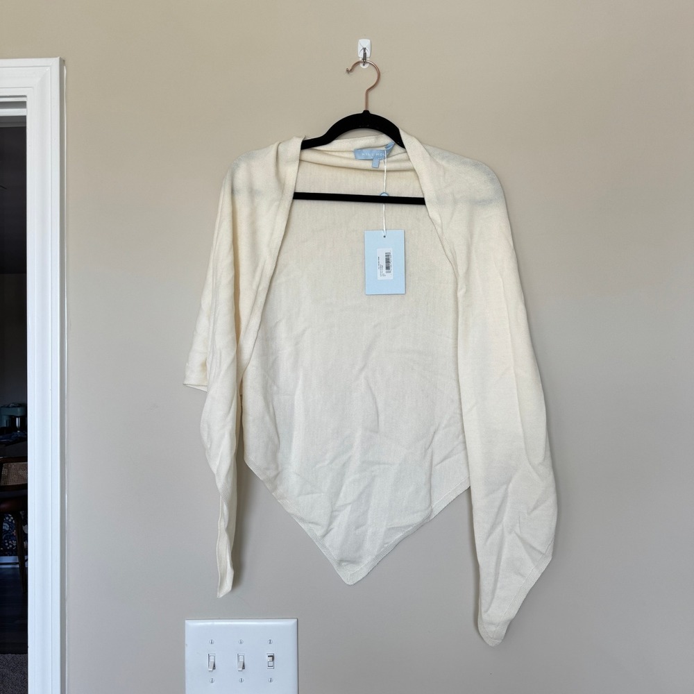 Hill House Home The Amal Cardigan Ivory XS Handkerchief Shrug Only